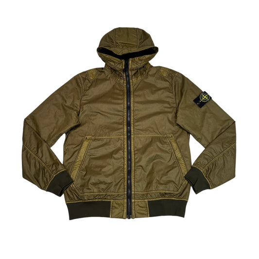 Stone Island Green Lamy Flock Compass-Patch Jacket