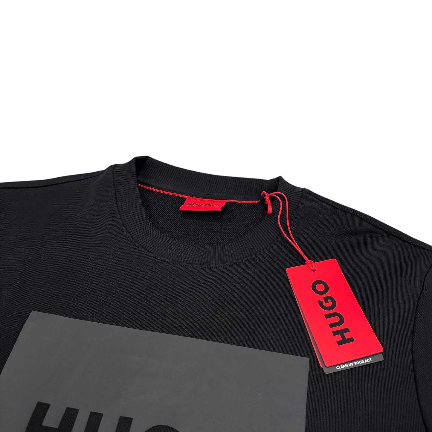 Hugo Boss Black Box Spell Logo Print Crewneck Jumper