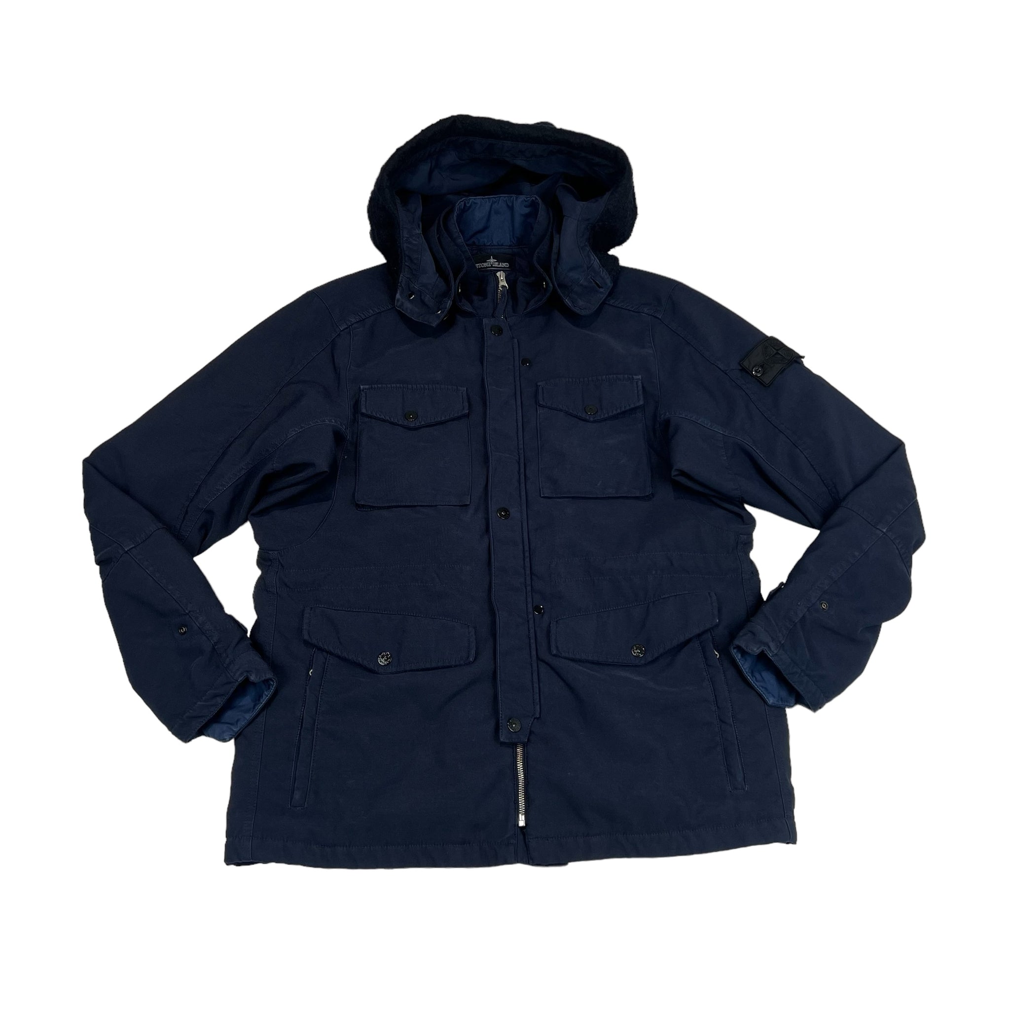 Stone Island Navy Blue Shadow Project HollowCore Field Jacket