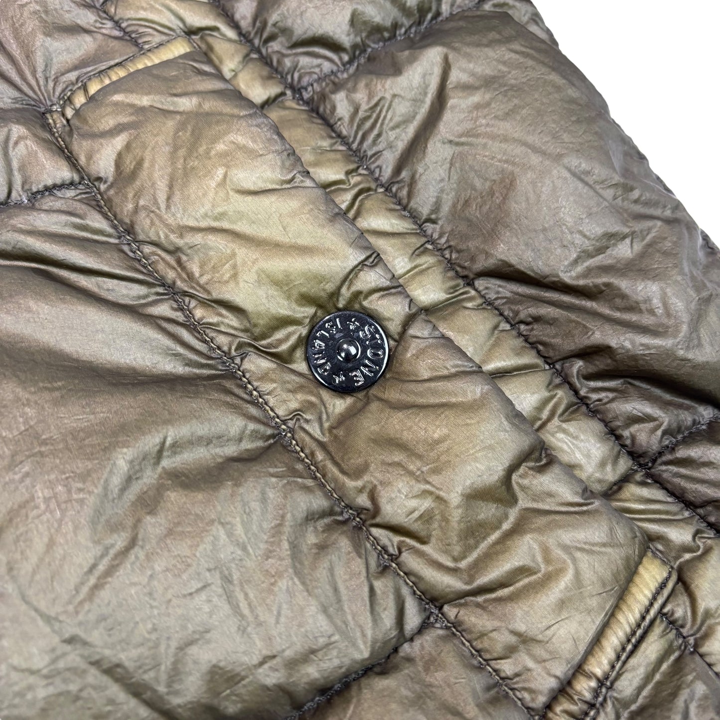 Stone Island Green Garment Dyed Down_26 GR X SQM_N Puffer Coat