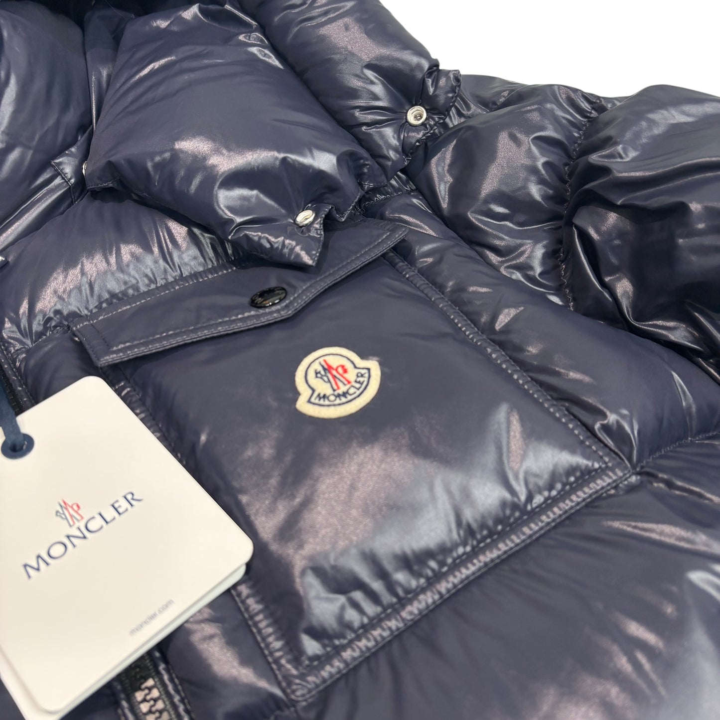 Moncler Navy Blue Montbeliard Giubbott Puffer Jacket