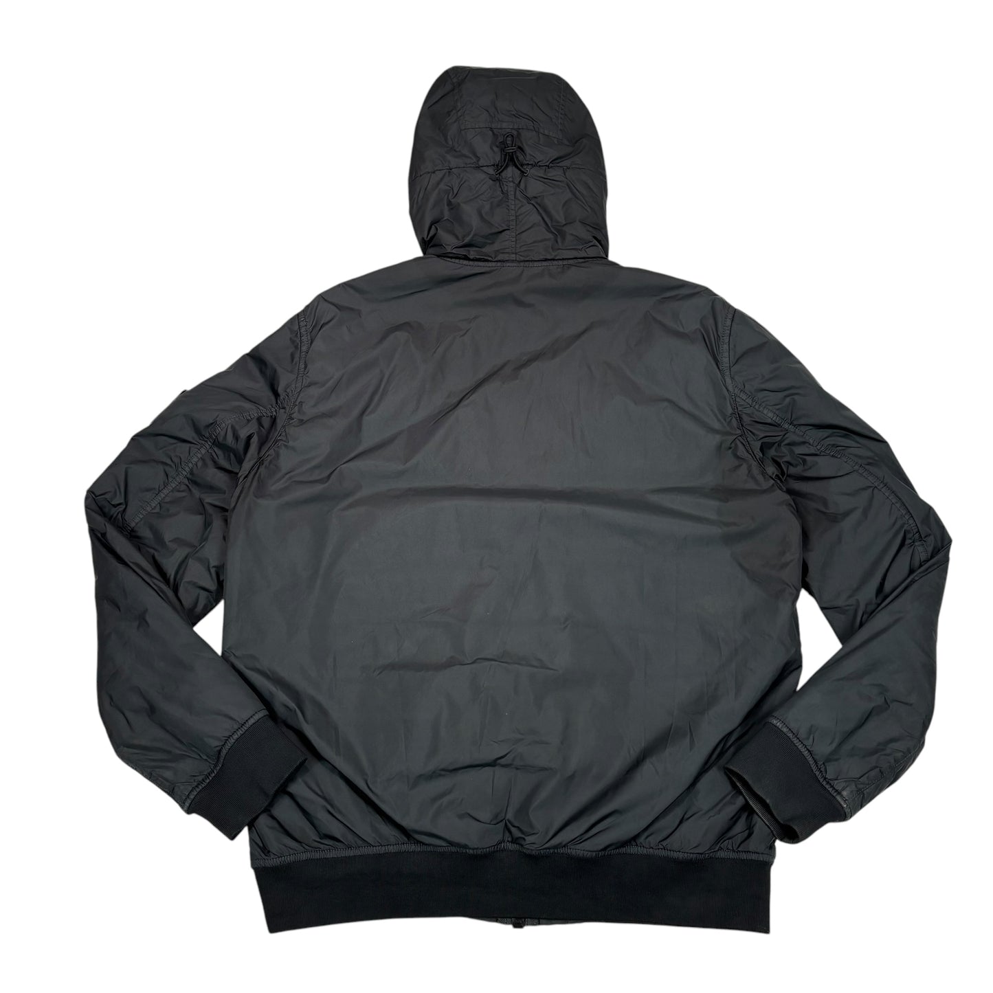 Stone Island Black Garment Dyed Crinkle Reps with Primaloft-TC Jacket