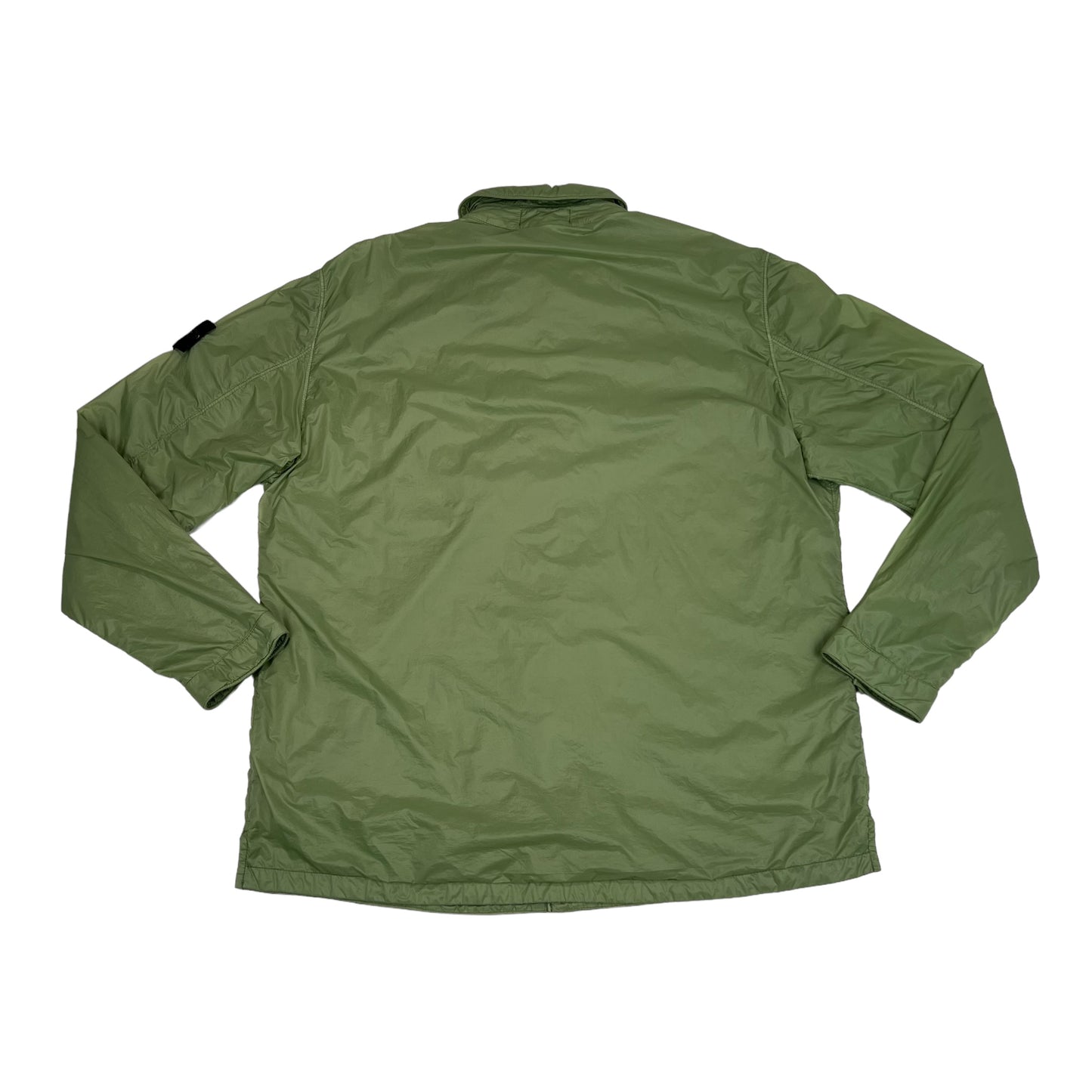 Stone Island Green Padded Micro Yarn Nylon Coach Jacket