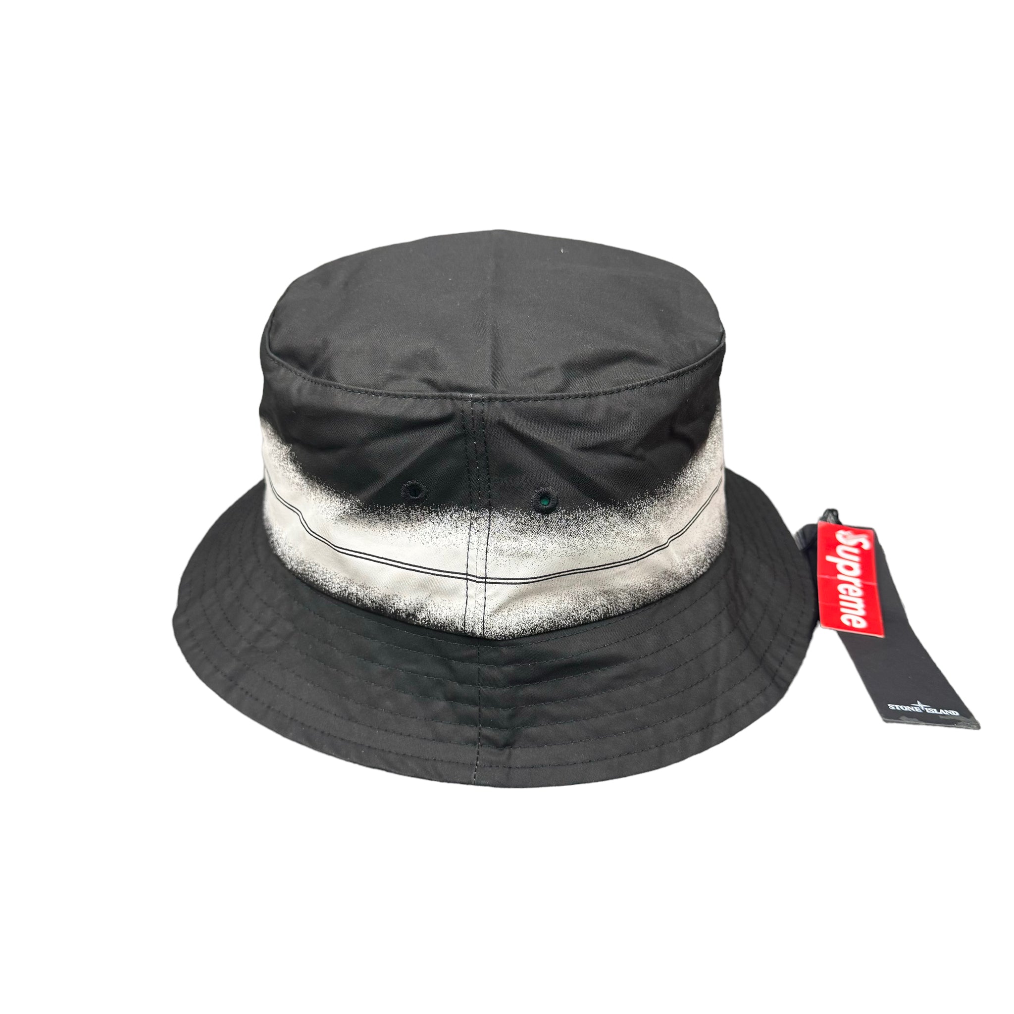 Stone Island X Supreme Black Bucket Hat