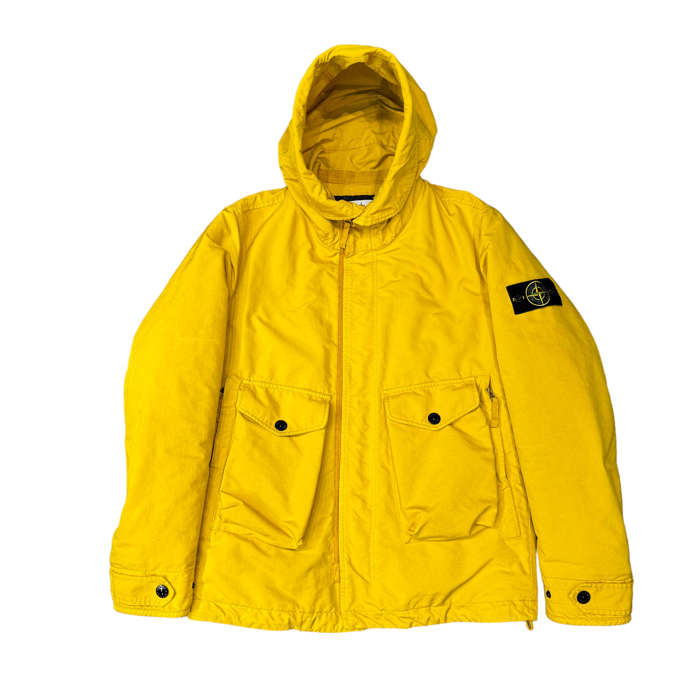 Stone island yellow coat online