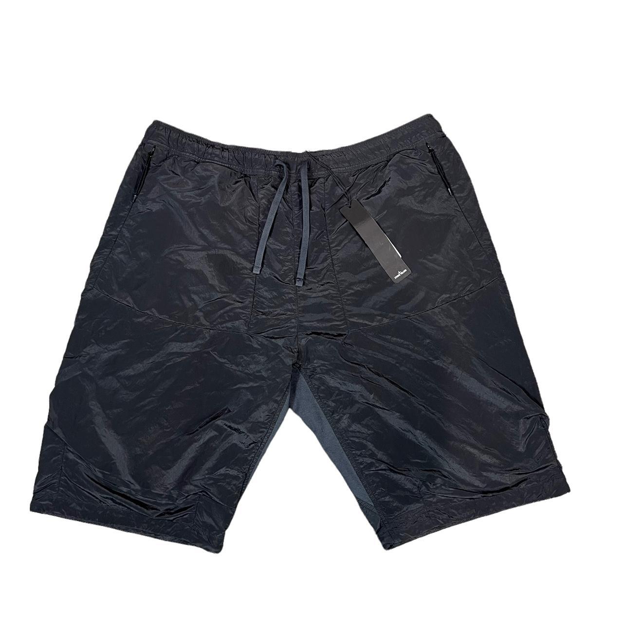 Stone Island Navy Nylon Shorts